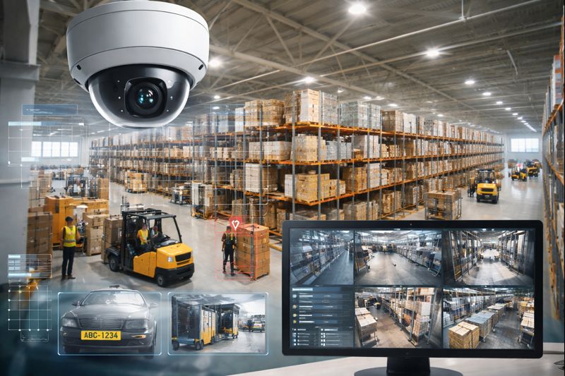 Warehouse & Logistics Video Surveillance Installation